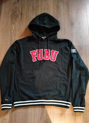 Чоловіче худі fubu чорне з червоним логотипом
