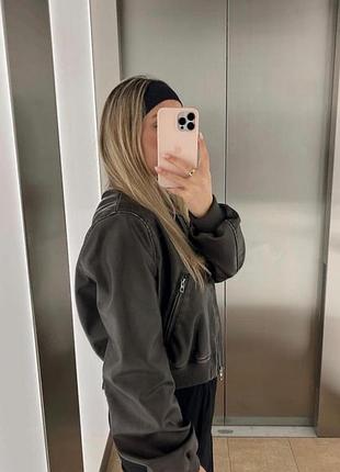 Стильный бомбер zara 3