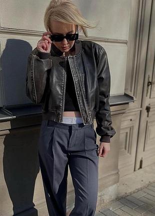Стильный бомбер zara 4