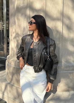 Стильный бомбер zara 5