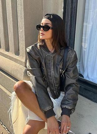Стильный бомбер zara 6