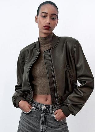 Стильный бомбер zara 8