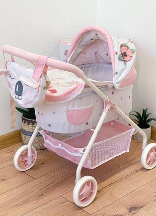 Коляска для кукол decuevas koala 86079 с сумкой 56 см