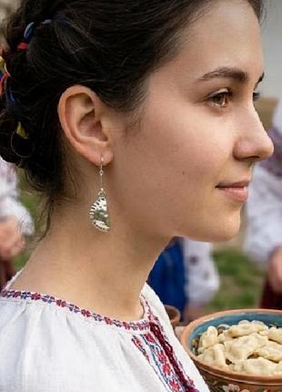 Оригинальные серьги "вареники" 🥟 🍚🫙 2