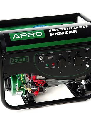 Генератор бензиновий 4-х тактний 3.0/3.2 квт (електро запуск) apro