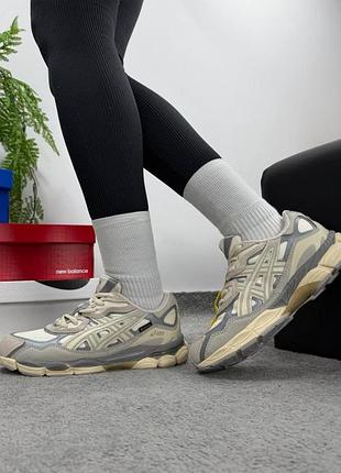 Чоловічі кросівки asics gel-nyc beige grey gore-tex thermo / smb+ 🔗