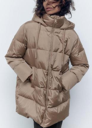 Теплий  зимовий пуховик zara