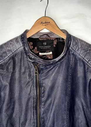 Шкіряна куртка scotch & soda 3