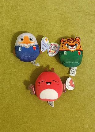 Набір міні-плюшів mcdonald's happy meal: squishmallows та fifa world cup
