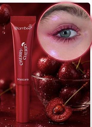Туш glambee cherry-cherry mascara, туш бургунді