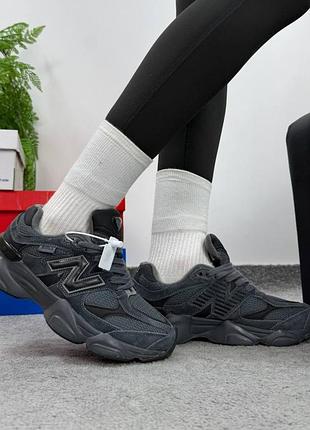 Женские кроссовки new balance 9060 dark grey thermo / smb+ 🔗