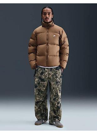 Пуховик чоловічий nike club puffer brown ib2975-235