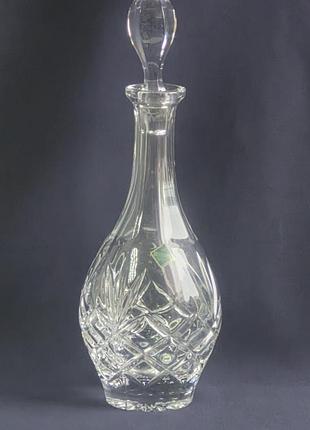 Хрустальний графин bohemia piccadilly для міцних напоїв bohemia crystal