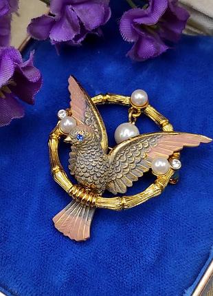 Колекційна дизайнерська брошка "peace dove/bird of peace" від joan rivers