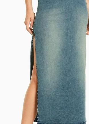 Джинсовая юбка bershka s -xs