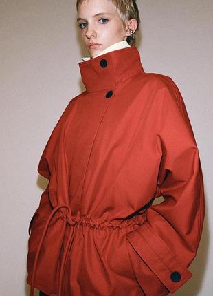 Парка жіноча червона оверсайз zara new
