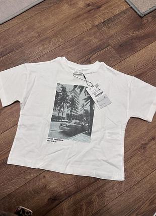 Футболка вільного крою бренду zara kids