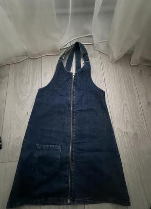 Сарафан жіночий river island джинсовий синій, р. 34 / uk 8