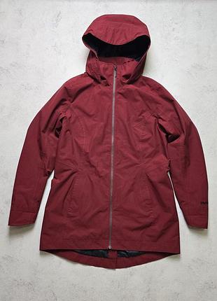 Женский дождевик marmot lea membrain waterproof rain coat women l burgundy hooded jacket