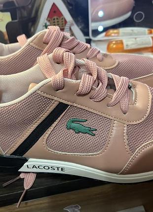 Кросівки жіночі lacoste рожеві