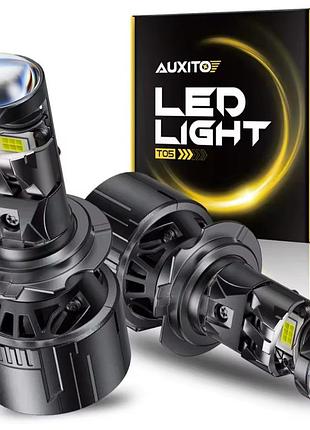 Автомобільні led лампи auxito h7 з лінзою, 90вт, 6500k