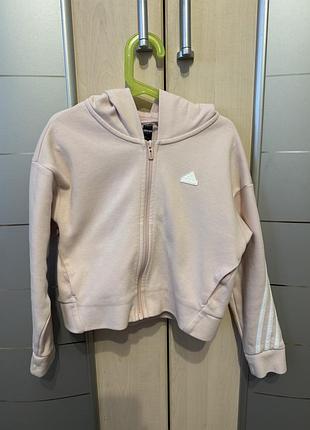 Кофта для дівчинки adidas рожева на 6-7 років