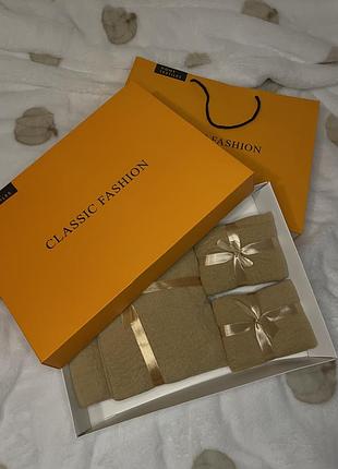 Рушники classic fashion махрові в подарунковій упаковці