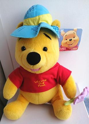 Вінні-пух колекційний fisher-price   м'яка іграшка disney вінтажна нова подарунок дитині дісней winnie the pooh у одязі