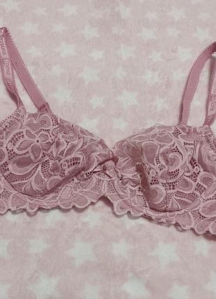 Розовый кружевной бюстгальтер 85в boux avenue
