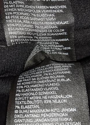 Лосіни жіночі h&m чорні рубчик l 4