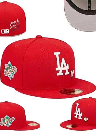 Кепка бейсболка new era 59fifty la dodgers love & hustle (l&h) 7 1/4 (57.7 см) 7 1/2 (59.6 см)