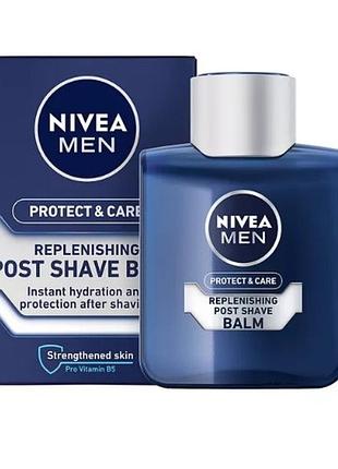 Увлажняющий бальзам после бритья "защита и уход" nivea men protect & care replenishing post shave balm, 100 мл