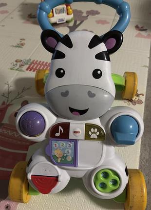 Ходунки fisher-price зебра інтерактивні