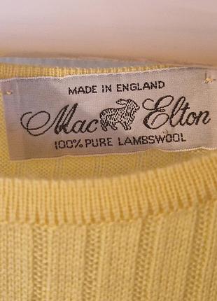 Яскравий светр джемпер mac elton (100% шерсть ягняти) 
/ made in england /