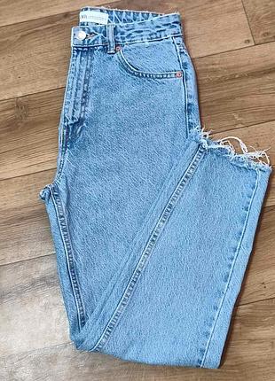 Джинсы zara с высокой посадкой