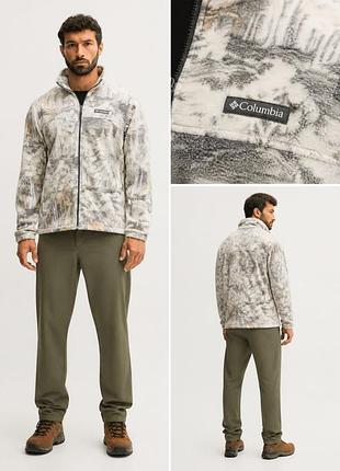 Фліс columbia steens mountain™ printed jacket / коламбия чоловічий флісовий светер