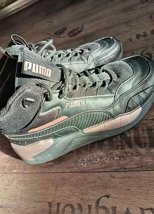 Жіночі черевики кросівки високі puma x-ray 2 square mid пуху
