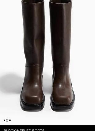 Чоботи жіночі h&m  boots коричневі 2