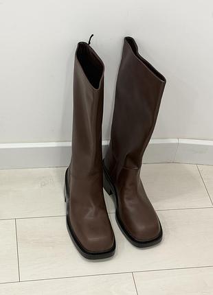 Чоботи жіночі h&m  boots коричневі 4
