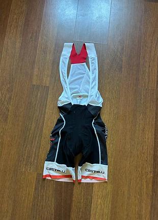 Castelli cycling velo bib shorts чоловічий вело одяг спортивні труси шорти оригінал б у