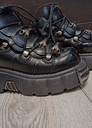 Кожаные кроссовки new rock nomada negro 5