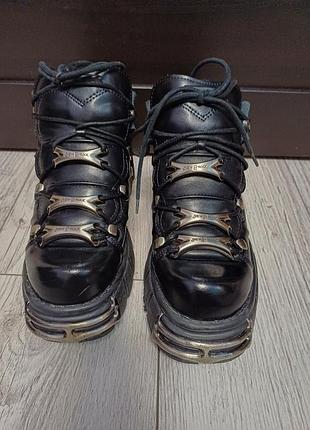 Кожаные кроссовки new rock nomada negro 7