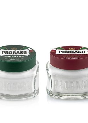Набор для бритья proraso: крем до бритья sensitive 100 мл, крем до бритья nourish 100 мл