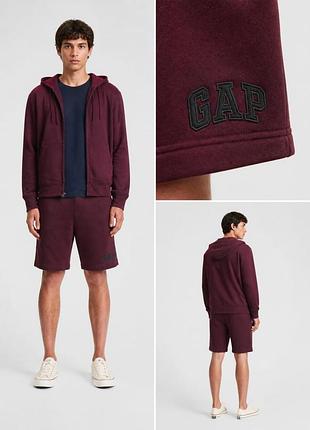 Шорты gap / шорты гэп летние повседневные maroon (бордовые) | оригинал | xs, s, m