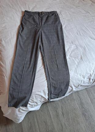 Женские серые брюки в клетку marks &amp; spencer