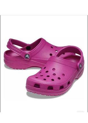 Жіночі крокси crocs classic fuchsia