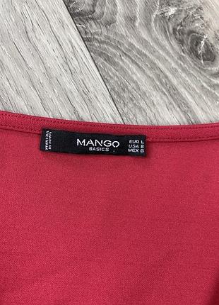 Малинова сукня mango 4