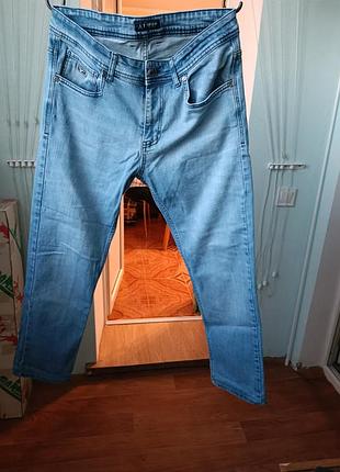 Джинсы armani jeans голубого цвета р.31