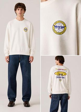 Levi’s relaxed graphic crewneck sweatshirt / левис мужской свитшот m l xl