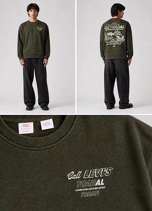 Levi’s relaxed graphic crewneck sweatshirt / левіс чоловічий світшот m l